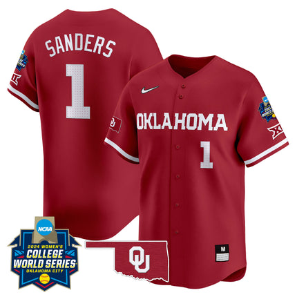 Men's size - Oklahoma Sooners Women's College World Series Champions Vapor Premier Limited Jersey - All Stitched