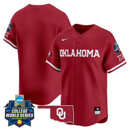 Men's size - Oklahoma Sooners Women's College World Series Champions Vapor Premier Limited Jersey - All Stitched