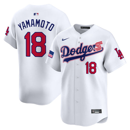 Men's Dodgers 2024 Independence Day Vapor Premier Limited Jersey - All Stitched