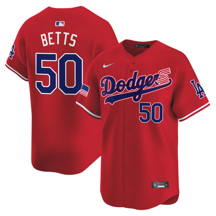 Men's Dodgers 2024 Independence Day Vapor Premier Limited Jersey - All Stitched