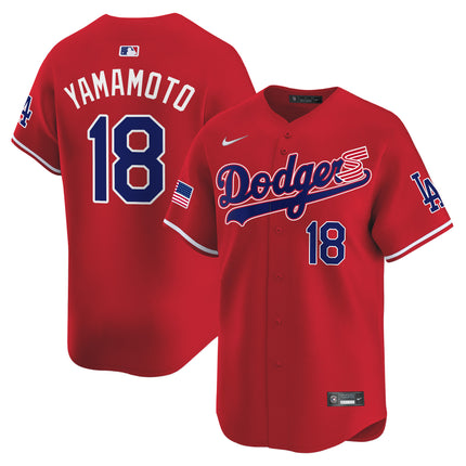 Men's Dodgers 2024 Independence Day Vapor Premier Limited Jersey - All Stitched