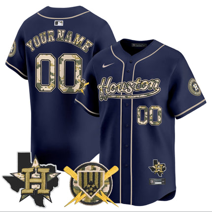 Astros Armed Forces Day Vapor Premier Limited Custom Jersey - All Stitched