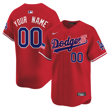 Dodgers 2024 Independence Day Vapor Premier Limited Custom Jersey - All Stitched