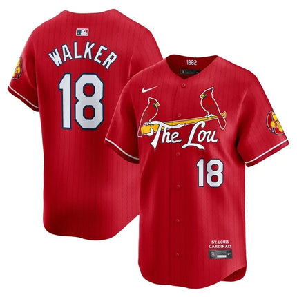 Men's St. Louis Cardinals Red 2024 City Connect Limited Jersey TLA - All Stitched