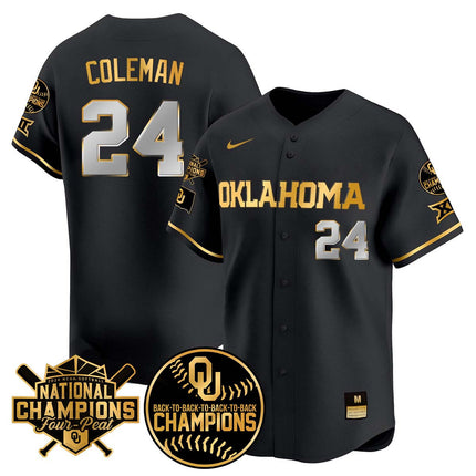 Men's size - Oklahoma Women's Back To National Champions Jersey 406VTTLJS002 - All Stitched