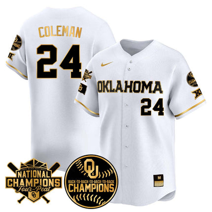 Men's size - Oklahoma Women's Back To National Champions Jersey 406VTTLJS002 - All Stitched