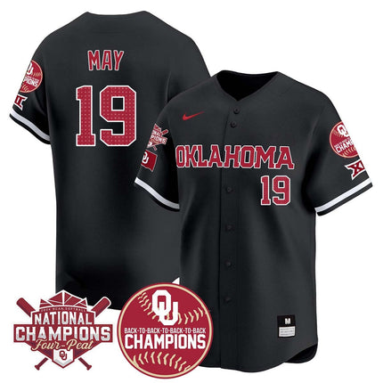 Men's size - Oklahoma Women's Back To National Champions Jersey 406VTTLJS002 - All Stitched