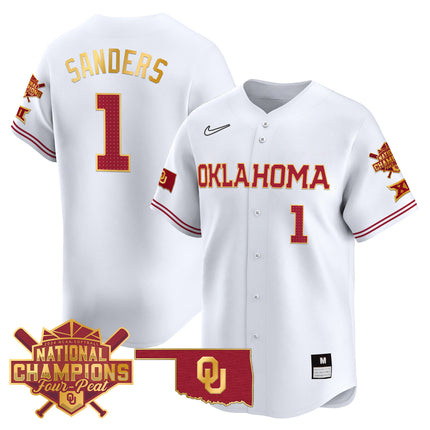 Men's size - Oklahoma Women's Champions Patch Gold Trim Vapor Premier Limited Jersey - All Stitched