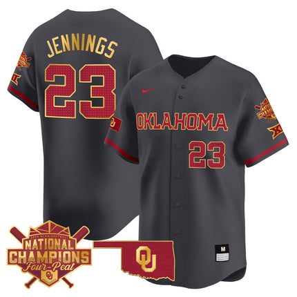 Men's size - Oklahoma Women's Champions Patch Gold Trim Vapor Premier Limited Jersey - All Stitched
