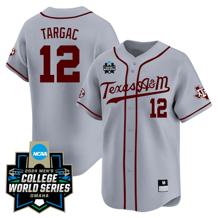 Men's Texas A&M 23/24 Jersey - 2024 College World Series Patch