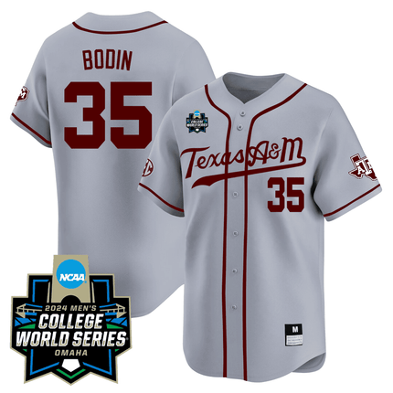 Men's Texas A&M 23/24 Jersey - 2024 College World Series Patch