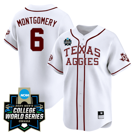 Men's Texas A&M 23/24 Jersey - 2024 College World Series Patch
