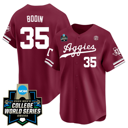 Men's Texas A&M 23/24 Jersey - 2024 College World Series Patch