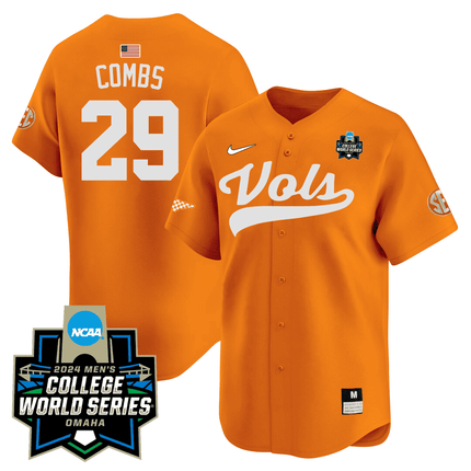 Men's Tennessee Volunteers 23/24 Jersey - 2024 College World Series Patch
