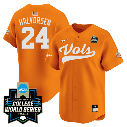 Men's Tennessee Volunteers 23/24 Jersey - 2024 College World Series Patch