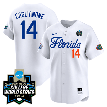 Men's Florida Gators 23/24 Jersey - 2024 College World Series Patch - All Stitched