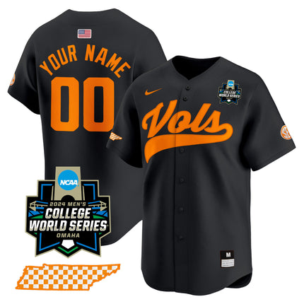 Tennessee Volunteers 2024 College World Series Vapor Premier Limited Custom Jersey V2 - All Stitched