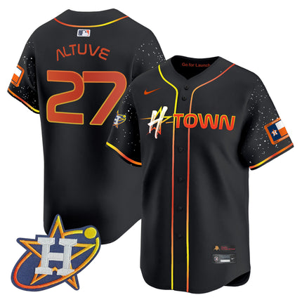 Men's Astros 2024 Space City H-Town Vapor Premier Limited Jersey - All Stitched