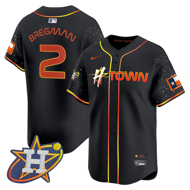 Men's Astros 2024 Space City H-Town Vapor Premier Limited Jersey - All Stitched