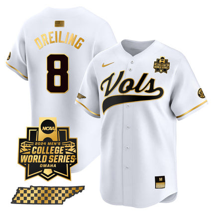 Men's Tennessee Volunteers 2024 College World Series Vapor Premier Limited Jersey V2 - All Stitched