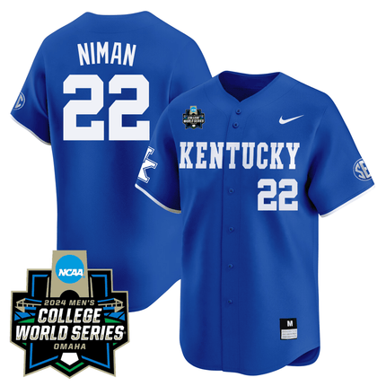 Men's Kentucky Wildcats 23/24 Jersey - 2024 College World Series Patch