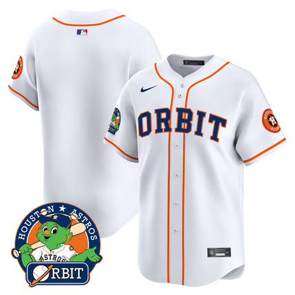 Men's Astros Orbit Patch Vapor Premier Limited Jersey - All Stitched