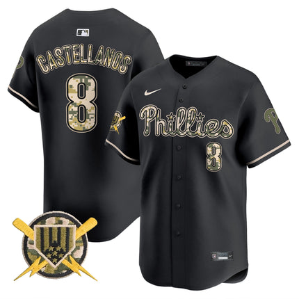 Men's Phillies Armed Forces Day Vapor Premier Limited Jersey - All Stitched