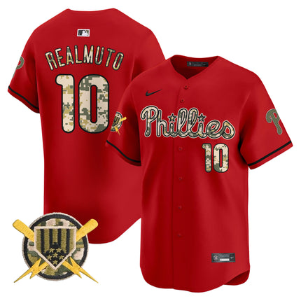 Men's Phillies Armed Forces Day Vapor Premier Limited Jersey - All Stitched