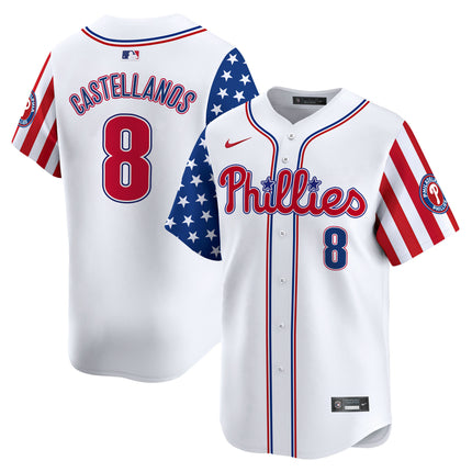 Philadelphia Phillies 2024 Independence Day Vapor Premier Limited Jersey - All Stitched