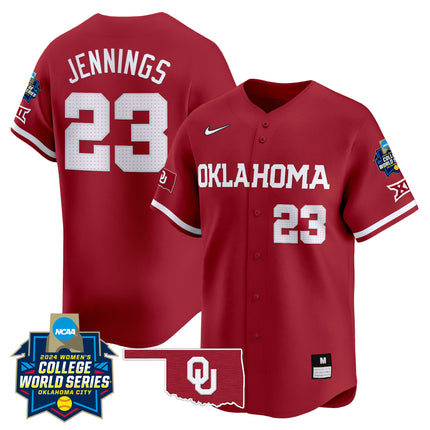 Men's size - Oklahoma Women's College World Series Champions Vapor Premier Limited Jersey - All Stitched