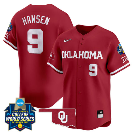Men's size - Oklahoma Women's College World Series Champions Vapor Premier Limited Jersey - All Stitched
