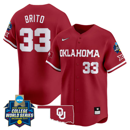 Men's size - Oklahoma Women's College World Series Champions Vapor Premier Limited Jersey - All Stitched