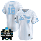Tar Heels White Pinstripe / Casey Cook / S