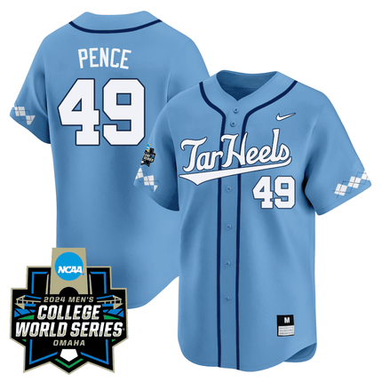 Men's North Carolina Tar Heels 2024 College World Series Patch Vapor Premier Limited Jersey - All Stitched