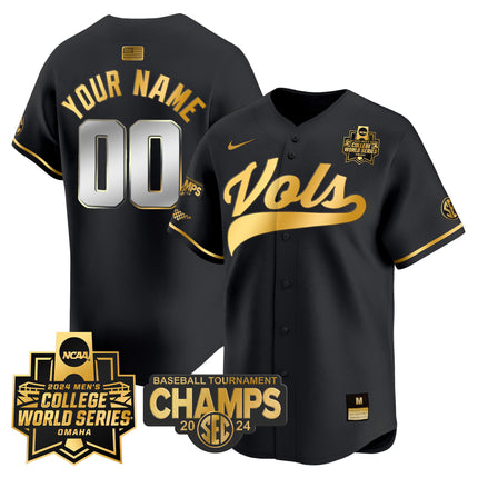 Tennessee Volunteers 2024 Tournament Champs & World Series Vapor Premier Limited Custom Jersey - All Stitched