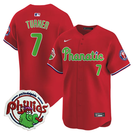 Men's Phillies Phanatic Patch Vapor Premier Limited Jersey - All Stitched