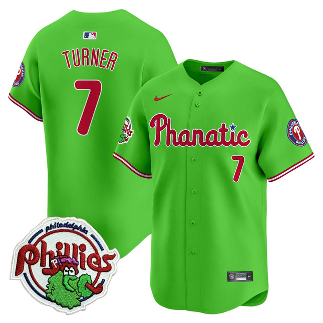 Men's Phillies Phanatic Patch Vapor Premier Limited Jersey - All Stitched