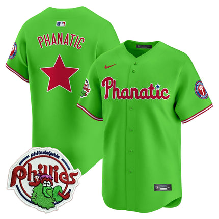 Men's Phillies Phanatic Patch Vapor Premier Limited Jersey - All Stitched