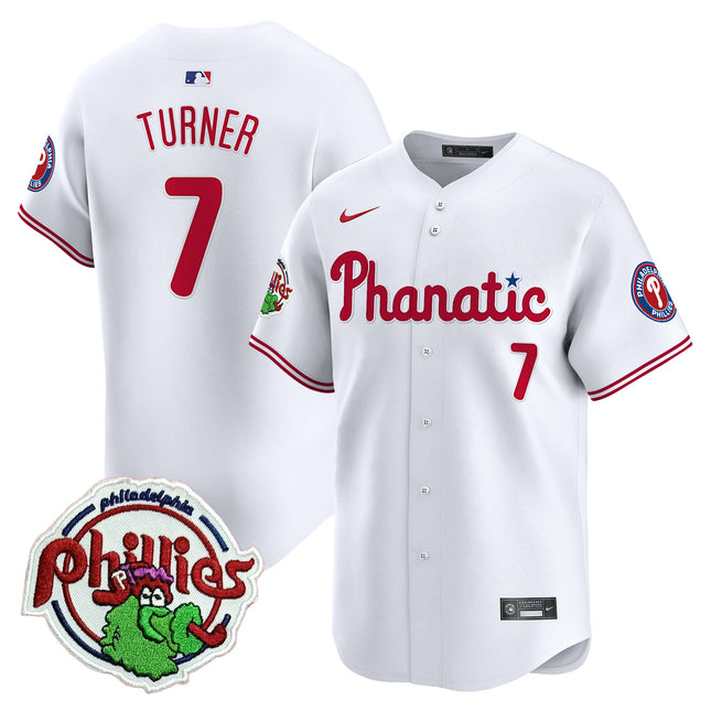 Men's Phillies Phanatic Patch Vapor Premier Limited Jersey - All Stitched