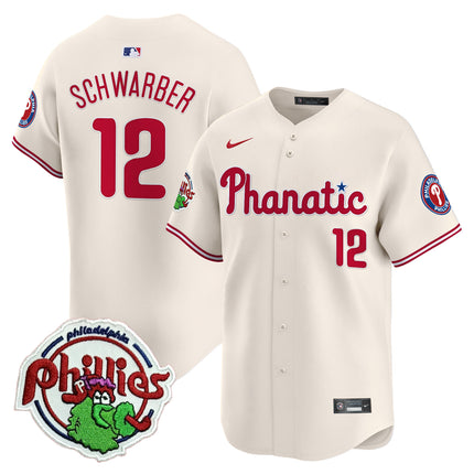 Men's Phillies Phanatic Patch Vapor Premier Limited Jersey - All Stitched