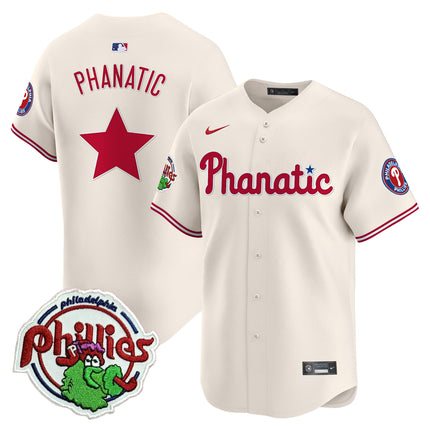 Men's Phillies Phanatic Patch Vapor Premier Limited Jersey - All Stitched