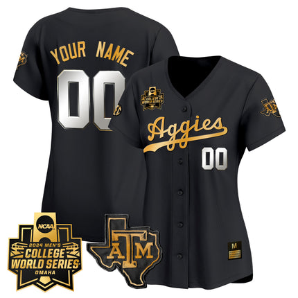 Texas A&M Aggies 2024 College World Series Vapor Premier Limited Custom Jersey - All Stitched