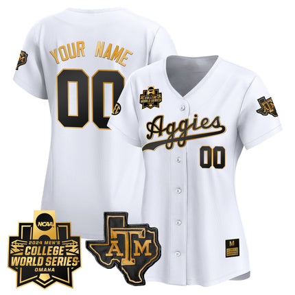 Texas A&M Aggies 2024 College World Series Vapor Premier Limited Custom Jersey - All Stitched