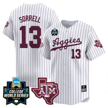 Men's Texas A&M Aggies 2024 College World Series Vapor Premier Limited Jersey - All Stitched