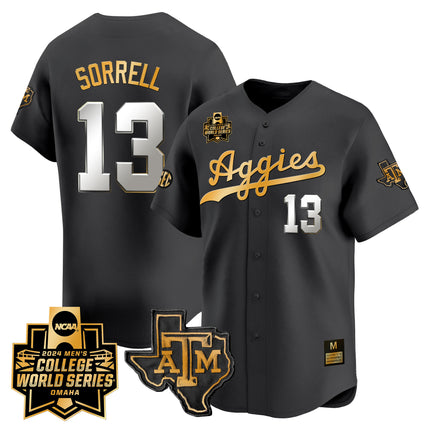 Men's Texas A&M Aggies 2024 College World Series Vapor Premier Limited Jersey - All Stitched