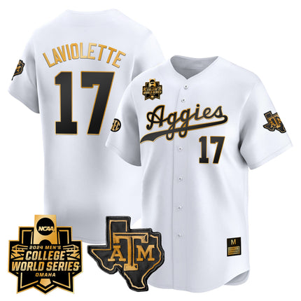Men's Texas A&M Aggies 2024 College World Series Vapor Premier Limited Jersey - All Stitched