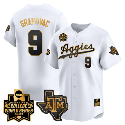 Men's Texas A&M Aggies 2024 College World Series Vapor Premier Limited Jersey - All Stitched
