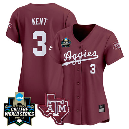 Women's Texas A&M Aggies 2024 College World Series Vapor Premier Limited Jersey - All Stitched