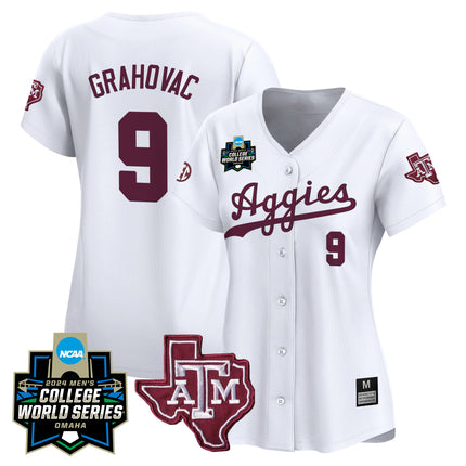 Women's Texas A&M Aggies 2024 College World Series Vapor Premier Limited Jersey - All Stitched