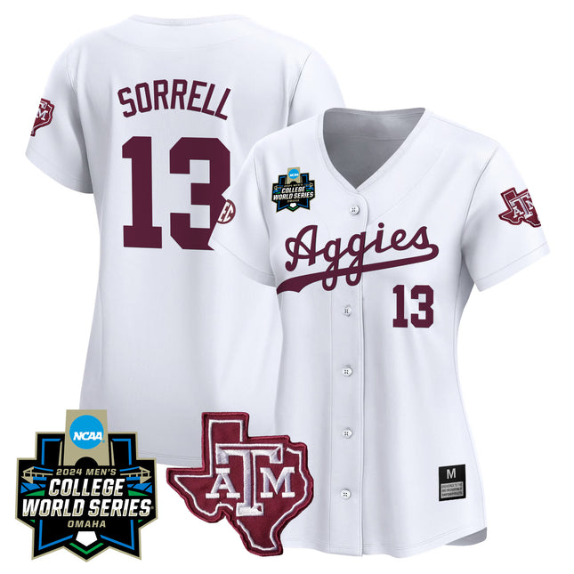 Women's Texas A&M Aggies 2024 College World Series Vapor Premier Limited Jersey - All Stitched
